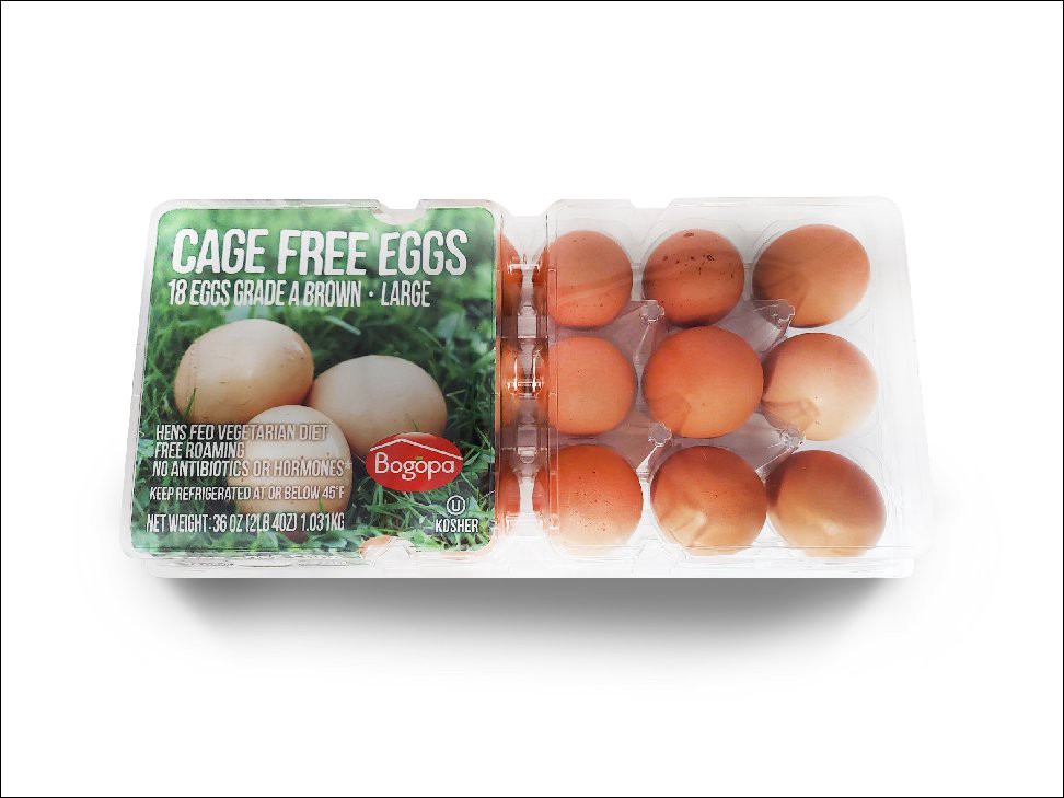 slide 1 of 1, Bogopa Cage Free Large Brown Eggs 1 Dozen, 18 ct