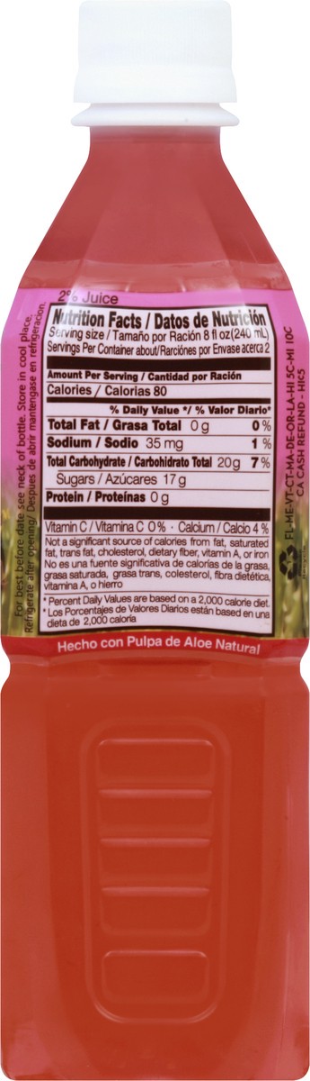 slide 11 of 12, El Mexicano Aloe Vera Drink 16.9 oz, 16.9 fl oz