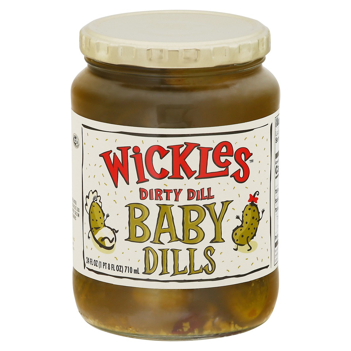 slide 1 of 6, Wickles Pickles Dill Baby 24 Oz, 24 oz