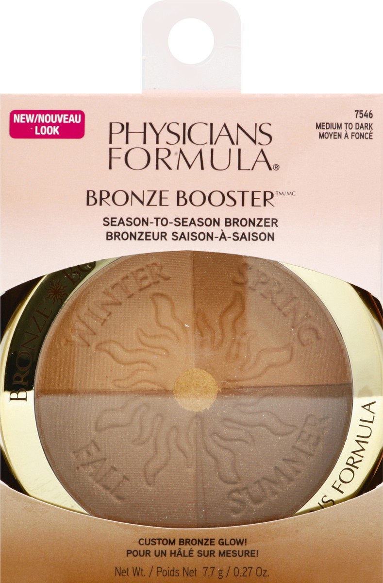 slide 1 of 9, Physicians Formula Glow Boosting Baked Bronzer Medium-to-dark, 0.27 oz