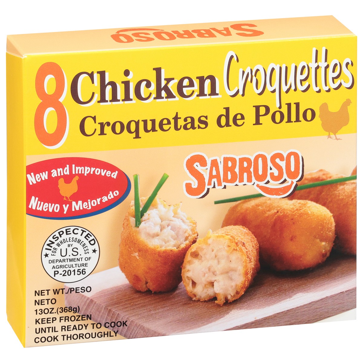 slide 5 of 9, Sabroso Croqueta De Pollo, 9.6 oz