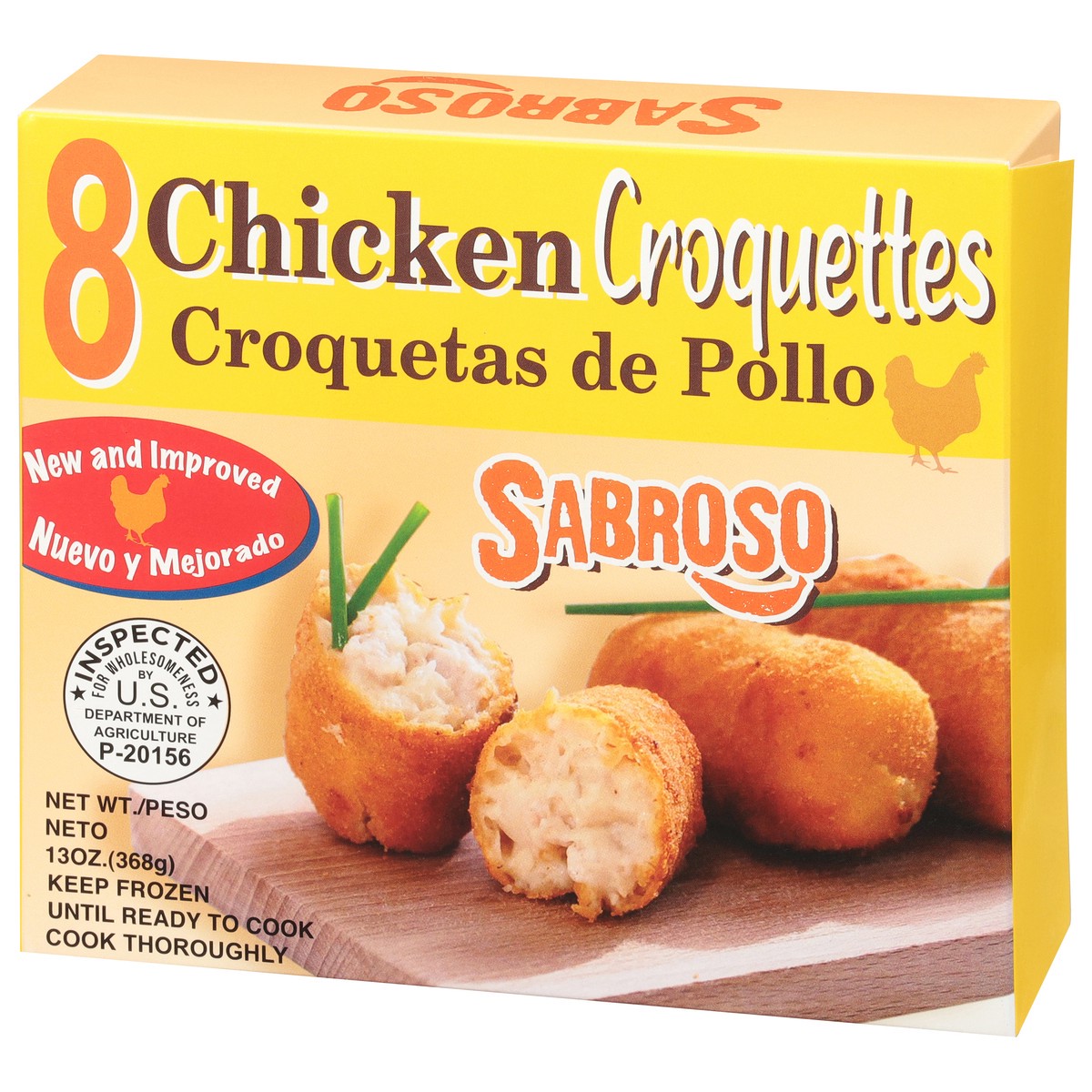 slide 4 of 9, Sabroso Croqueta De Pollo, 9.6 oz