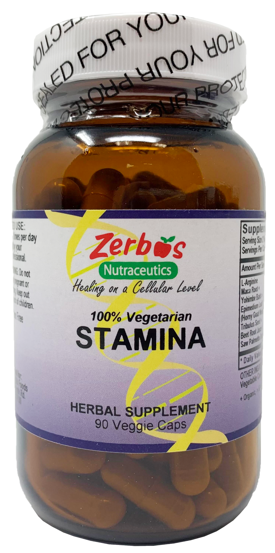 slide 1 of 1, Zerbos / Vitality Works Stamina, 90 ct