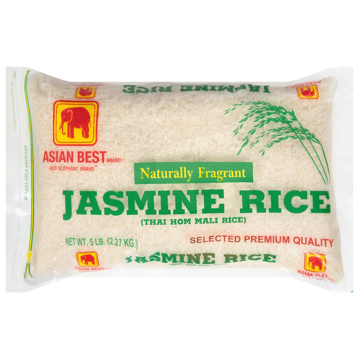 slide 1 of 14, Asian Best Naturally Fragrant Jasmine Rice 5 lb, 5 lb