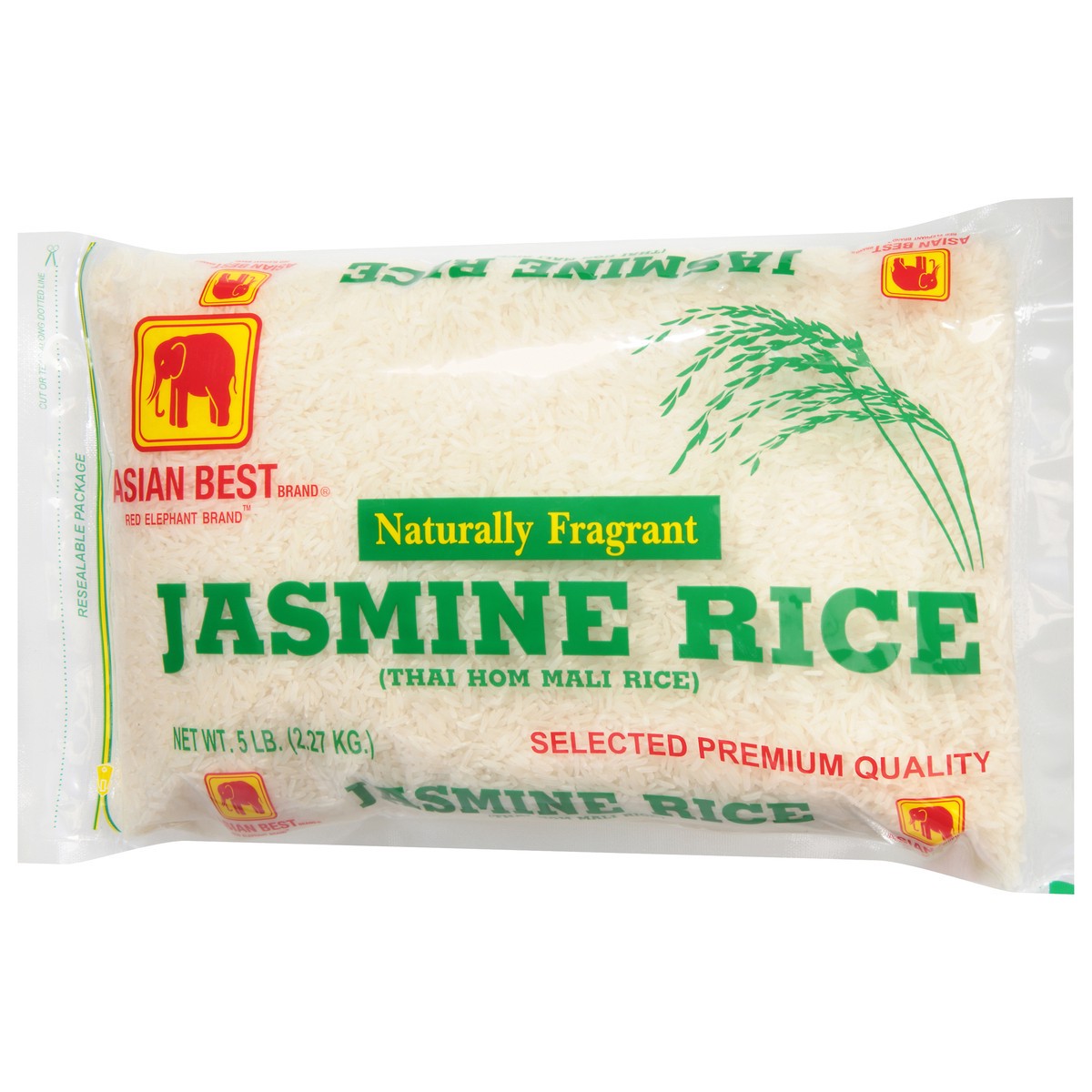 slide 5 of 14, Asian Best Naturally Fragrant Jasmine Rice 5 lb, 5 lb