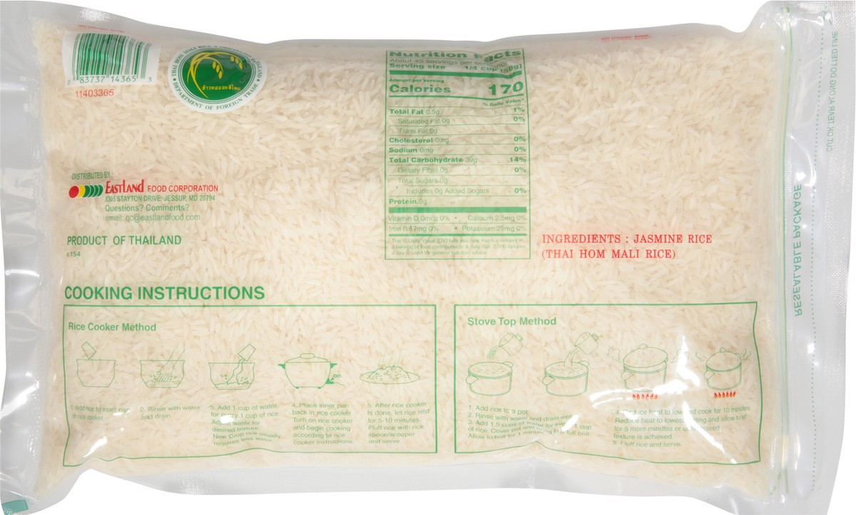 slide 13 of 14, Asian Best Naturally Fragrant Jasmine Rice 5 lb, 5 lb