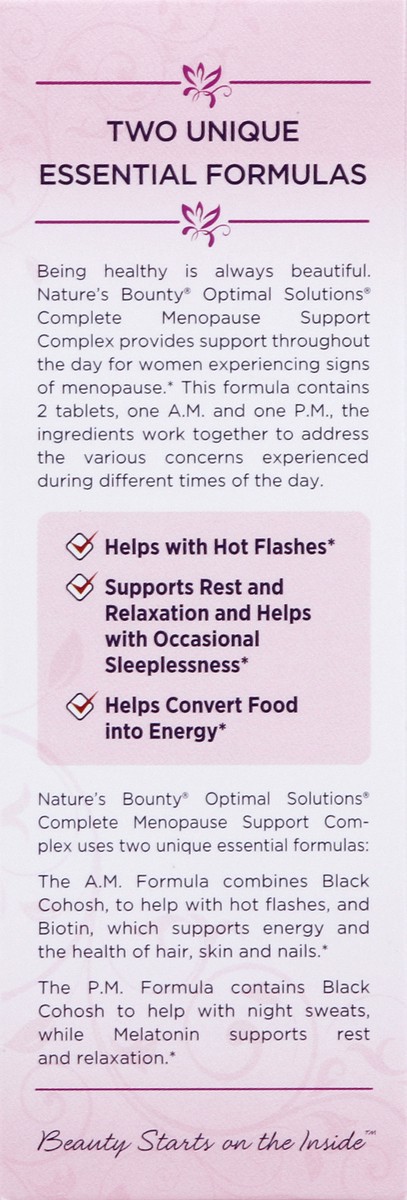 slide 3 of 10, Nature's Bounty Menopause Support Complex 60 ea, 60 ct