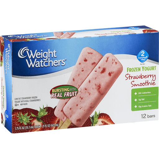 slide 1 of 1, Weight Watchers Strawberry Smoothie Frozen Yogurt Bars Bars, 12 ct; 1.75 oz