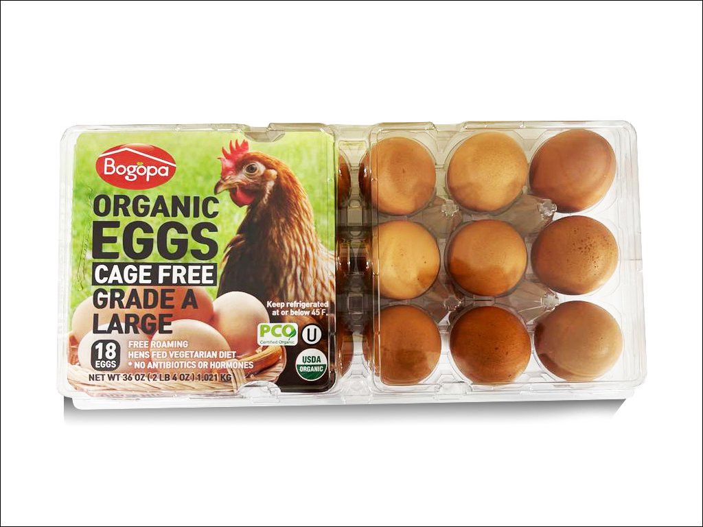 slide 1 of 1, Bogopa Bgpa Org Eggs Cage Free Lg, 18 ct