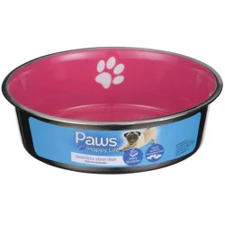 Paws Happy Life Stainless Steel Dog Dish