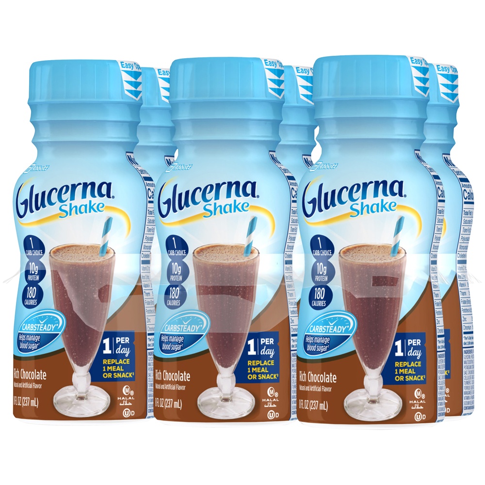 Glucerna Nutritional Rich Chocolate Shake 6 ct; 8 oz Shipt