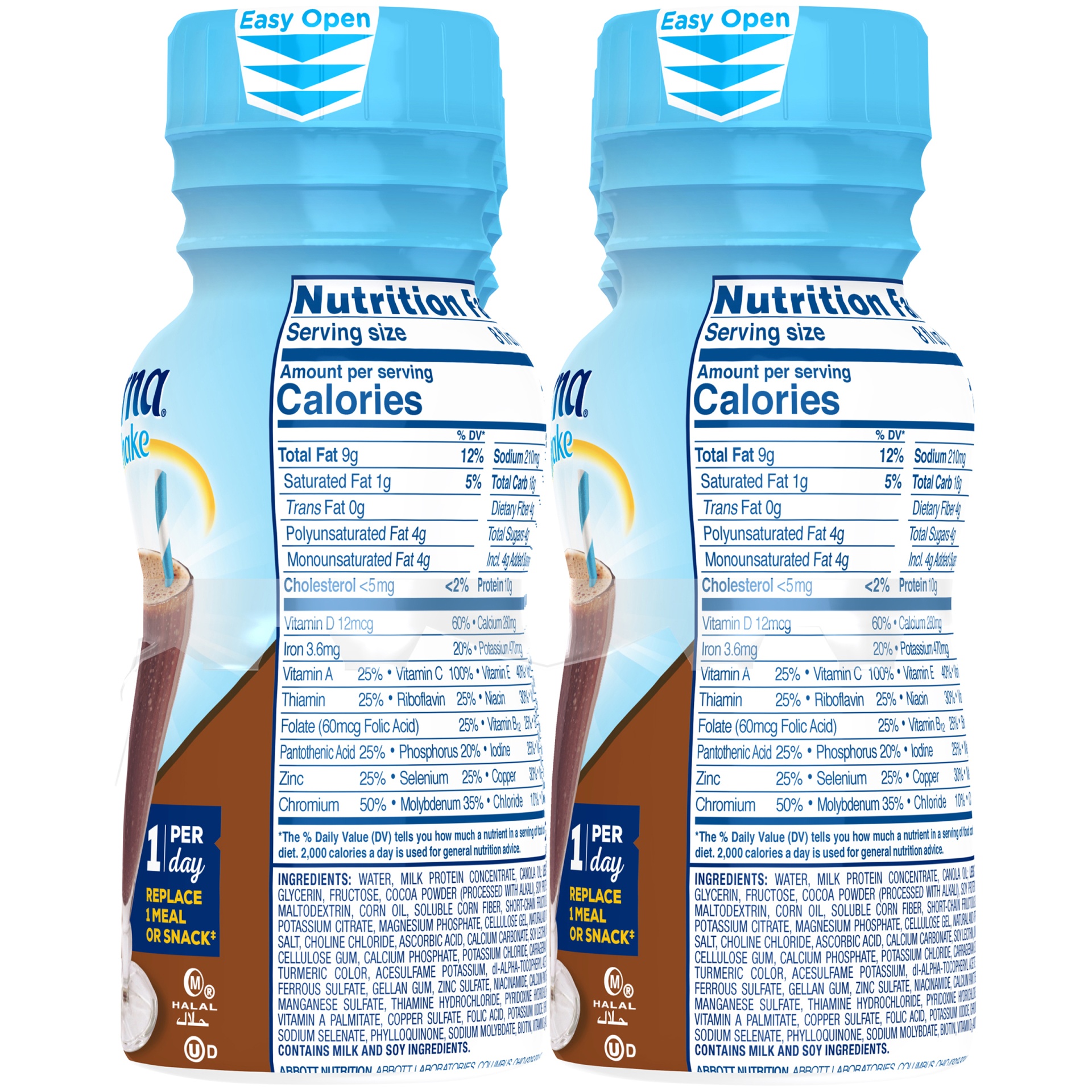 Glucerna Nutrition Facts Label