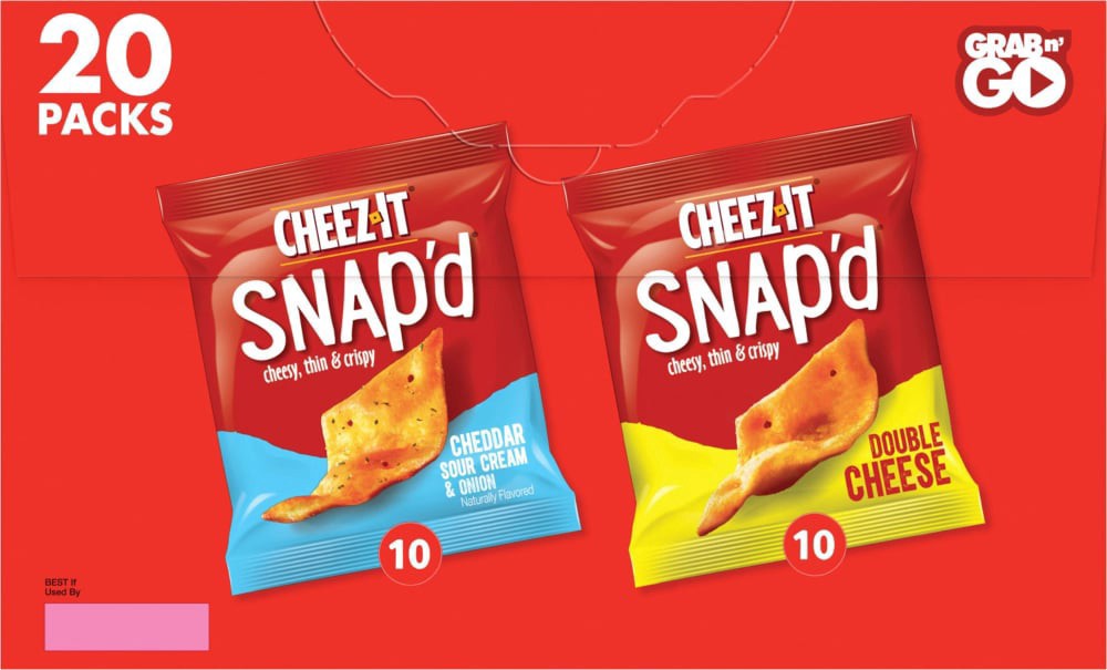 slide 4 of 6, Cheez-It Caddies Crackers 2 Flavors 15oz, 20 ct