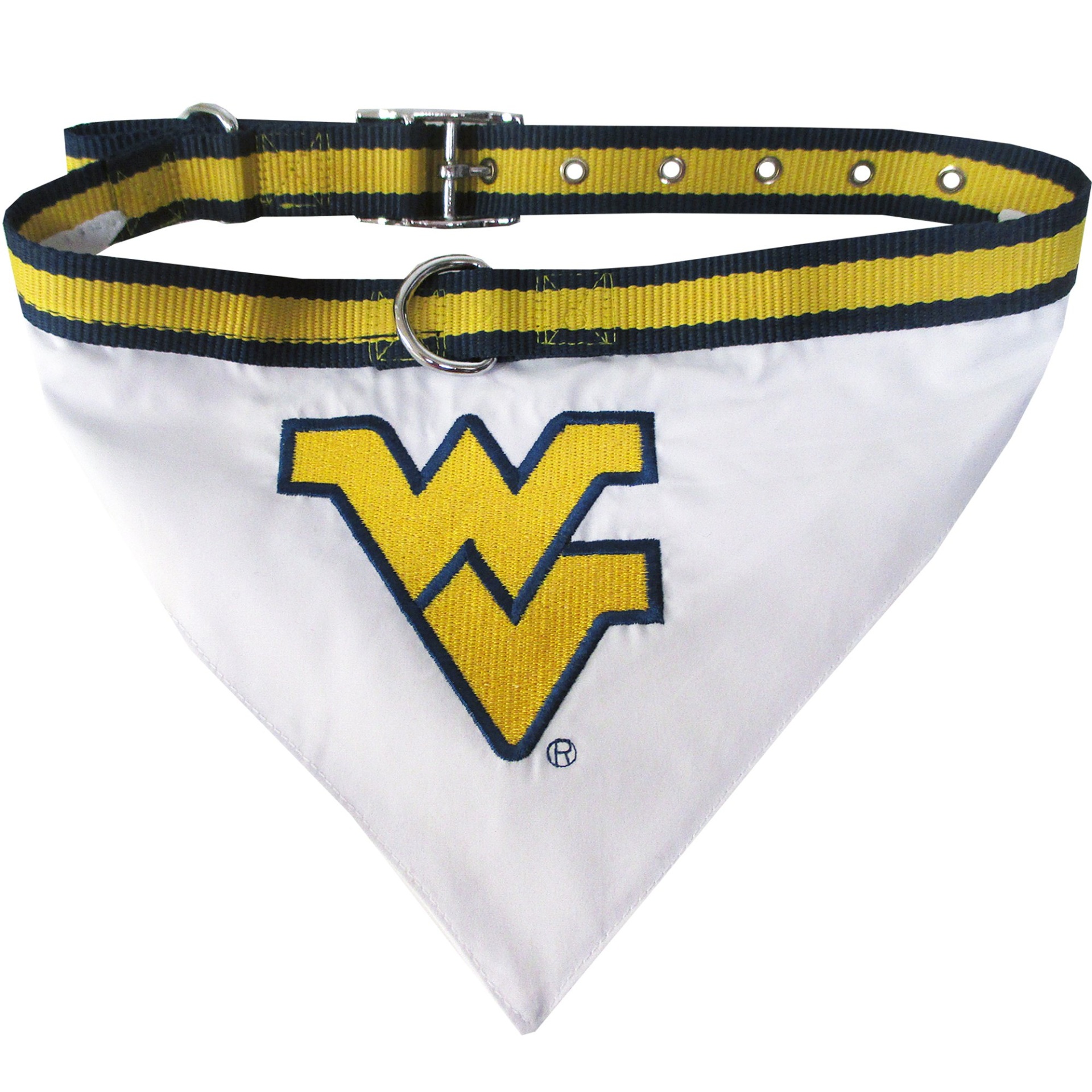 slide 1 of 1, Pets First West Virginia Mountaineers Collar Bandana, SM