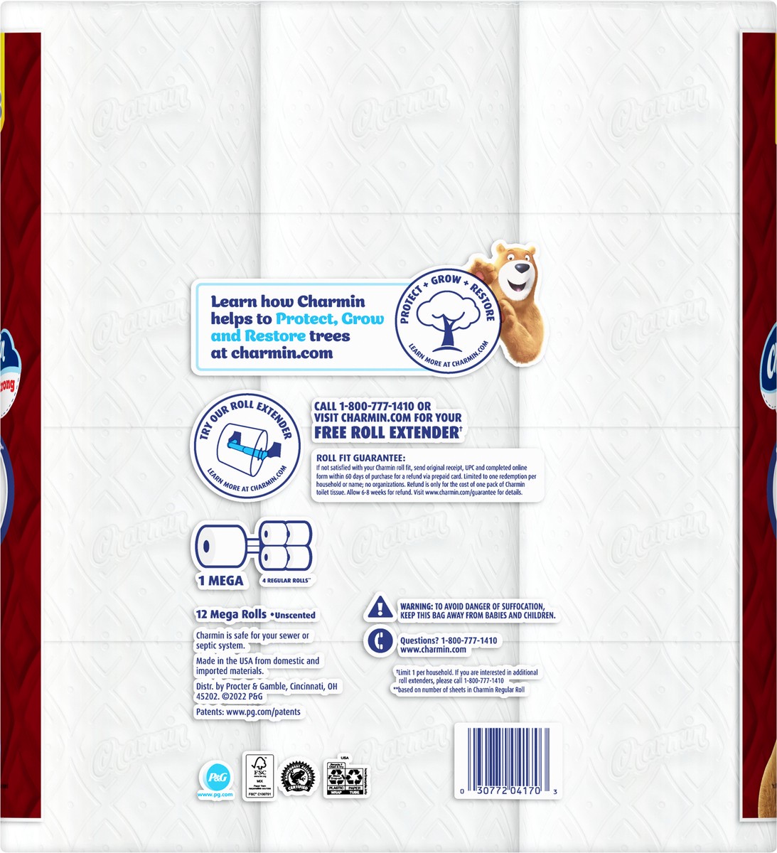 slide 2 of 5, Charmin Ultra Strong Toilet Paper 12 Mega Rolls, 242 Sheets Per Roll, 12 ct