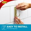 slide 12 of 21, 3M Command Bath Large Satin Brass Hook 1 ct., 1 ct