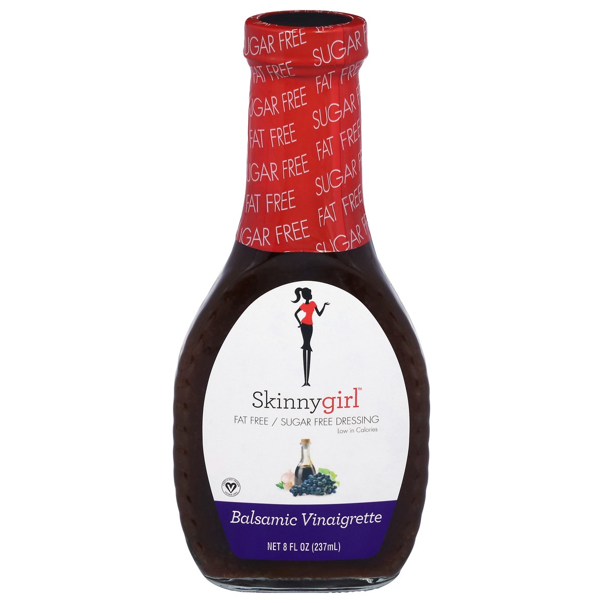 slide 1 of 8, Skinnygirl Fat Free/Sugar Free Balsamic Vinaigrette Dressing 8 fl oz, 8 fl oz