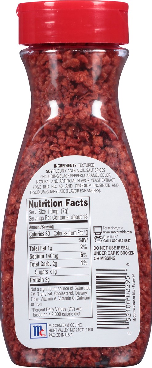 slide 2 of 10, McCormick Imitation Peppered Bacon Bits, 4.4 oz, 4.4 oz