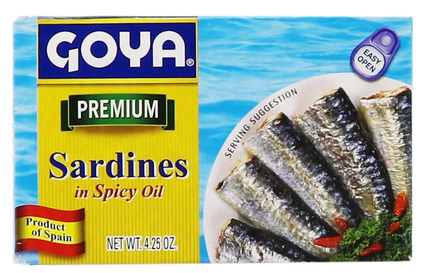 slide 1 of 1, Goya Spiced Sardines in Oil, 4.25 oz