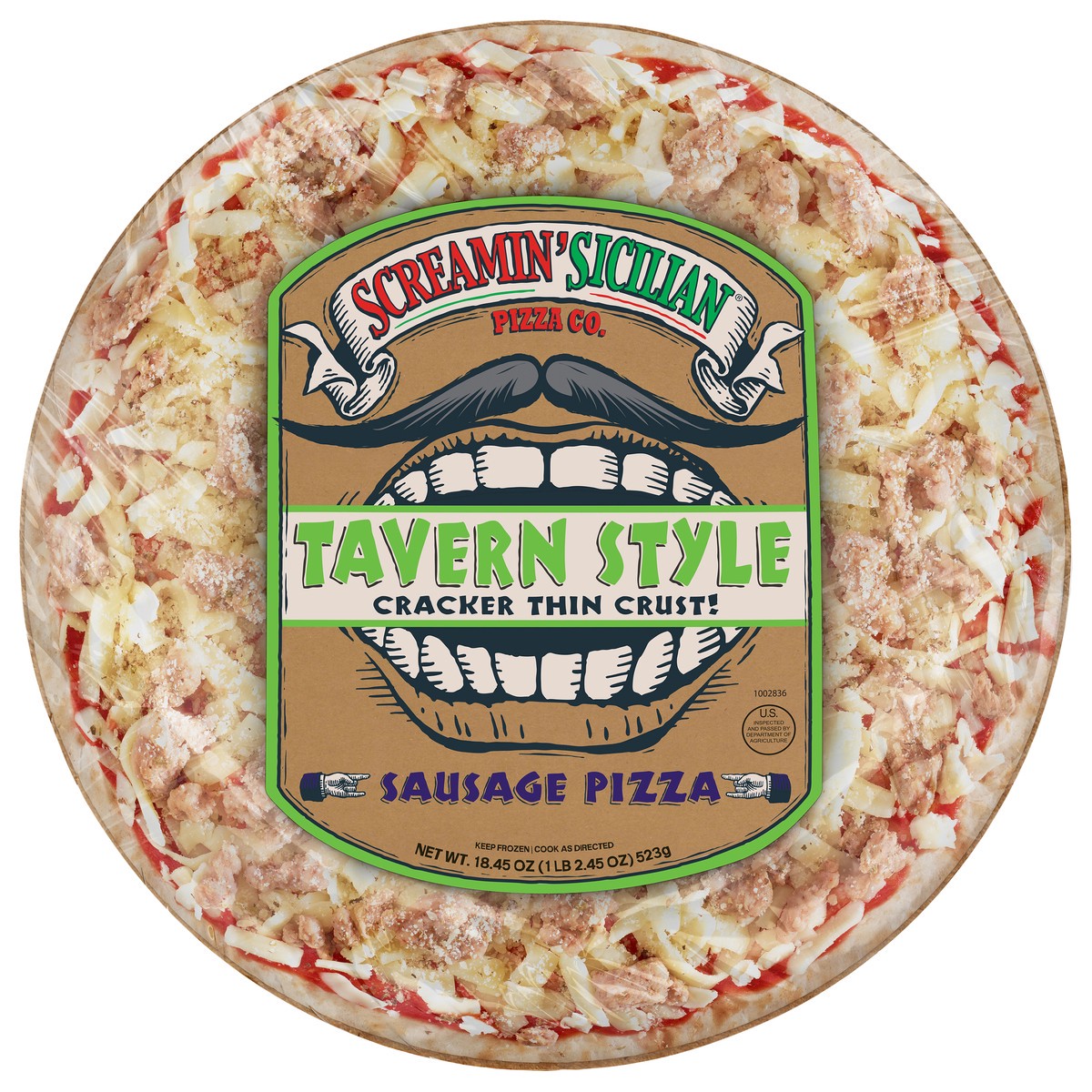slide 5 of 9, Screamin' Sicilian Tavern Style Sausage Pizza 18.45 oz, 18.45 oz