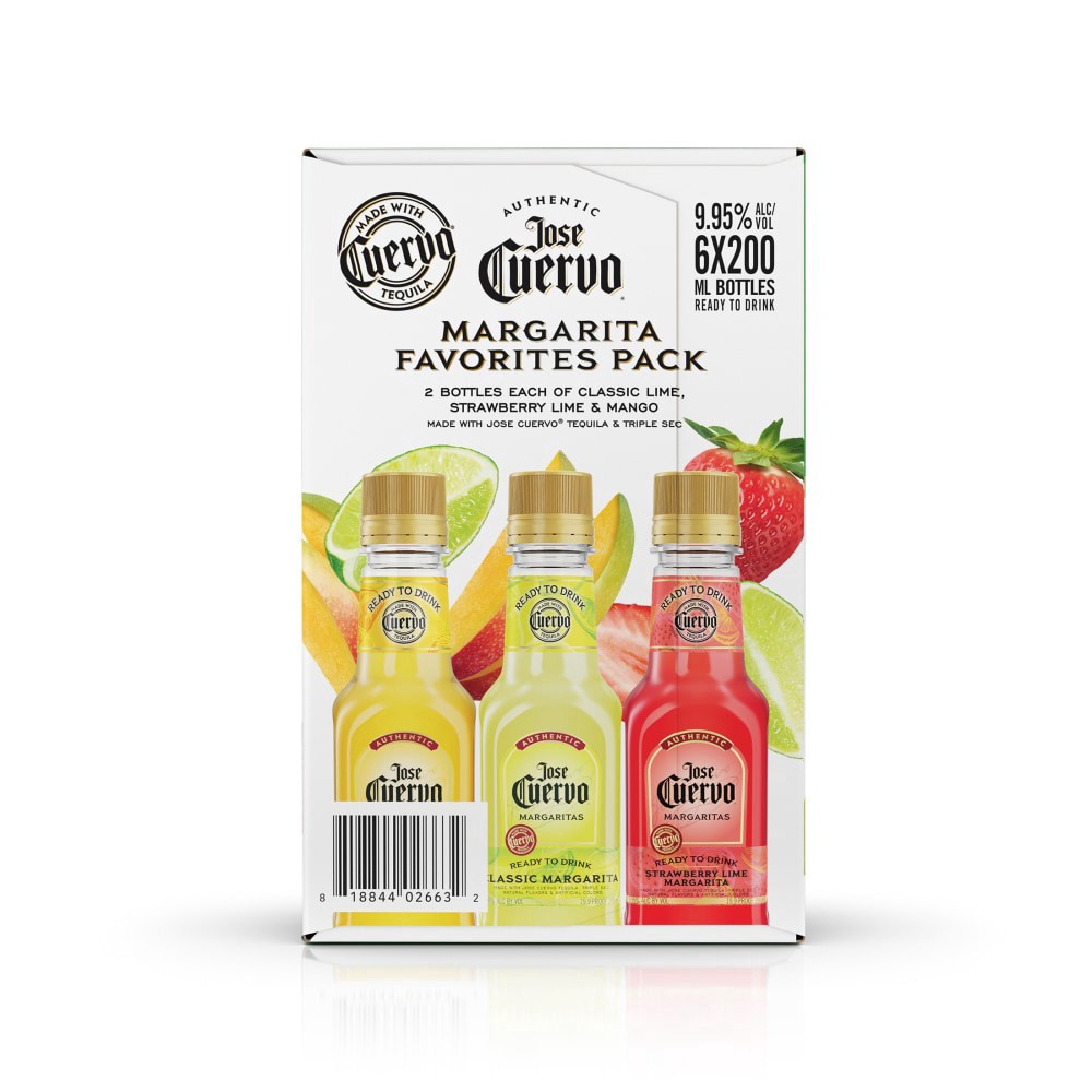 slide 4 of 6, Jose Cuervo Authentic Margarita Favorites Pack Ready To Drink Prepared Cocktails, 6 ct; 200 ml