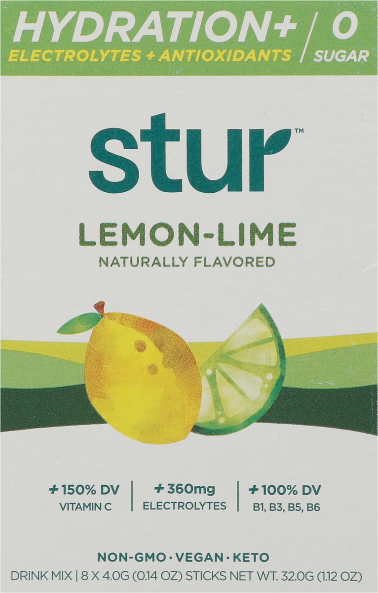 slide 8 of 9, Stur Hydration Lemon Lime - 8 ct, 8 ct