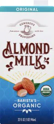 Generous Provisions Barista's Organic Original Almond Milk