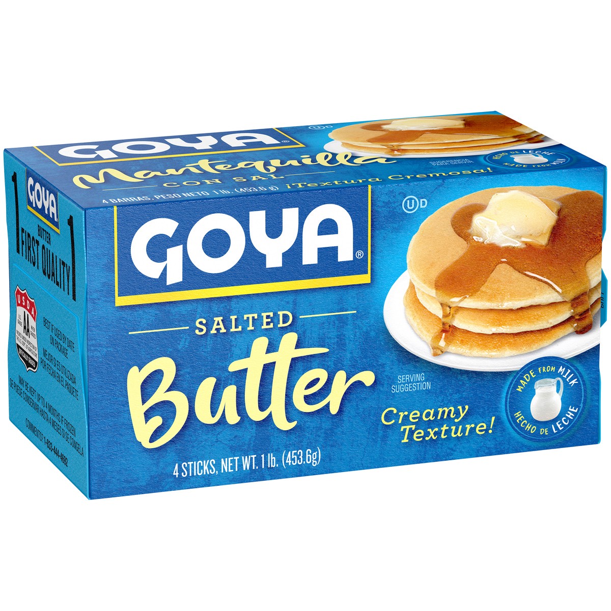 slide 9 of 9, GOYA Salted Butter Sticks, 1 LB Pack, 4 ct