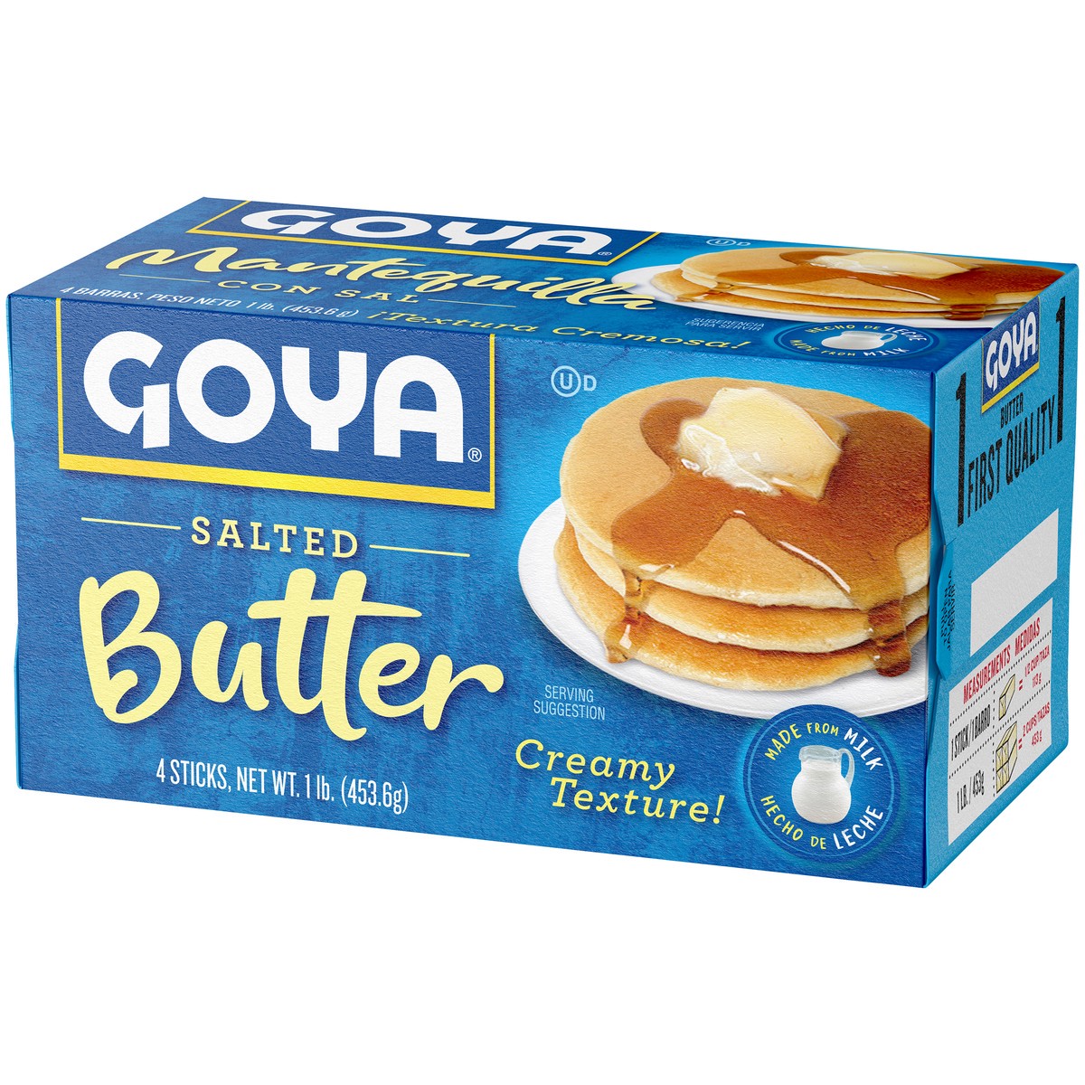 slide 3 of 9, GOYA Salted Butter Sticks, 1 LB Pack, 4 ct