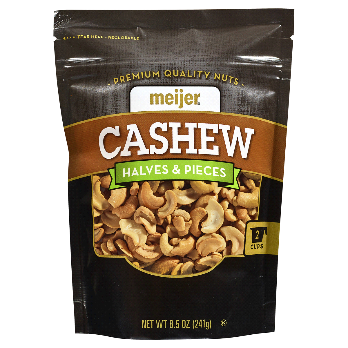 slide 1 of 2, Meijer Cashew Halves & Pieces, 8.5 oz