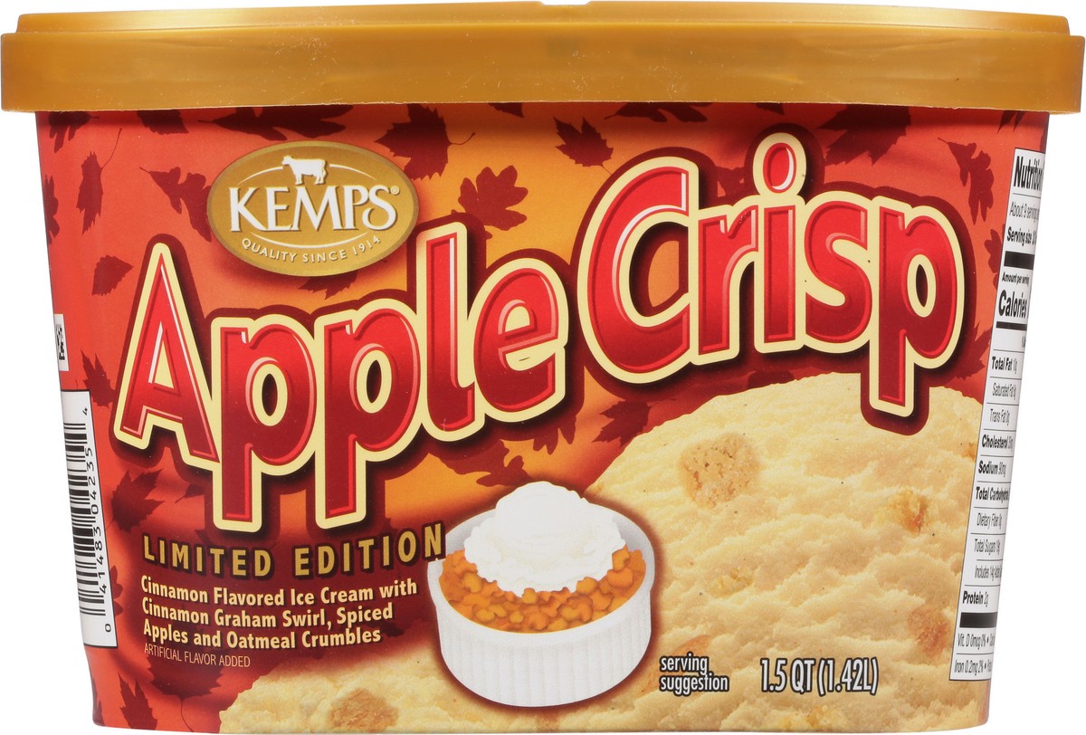 slide 4 of 13, Kemps Apple Crisp Lim Edtn Ice Cream, 1.5 qt