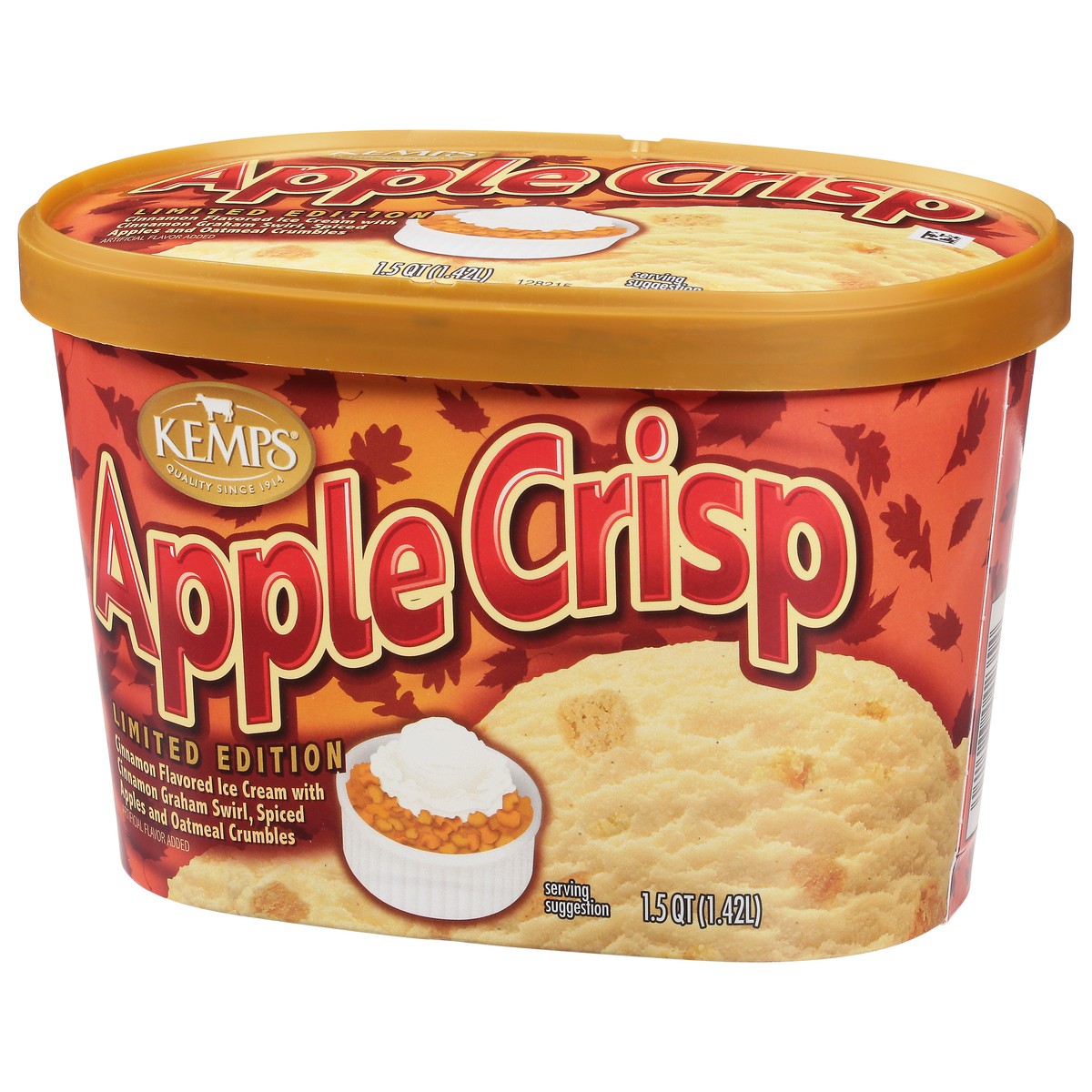 slide 7 of 13, Kemps Apple Crisp Lim Edtn Ice Cream, 1.5 qt