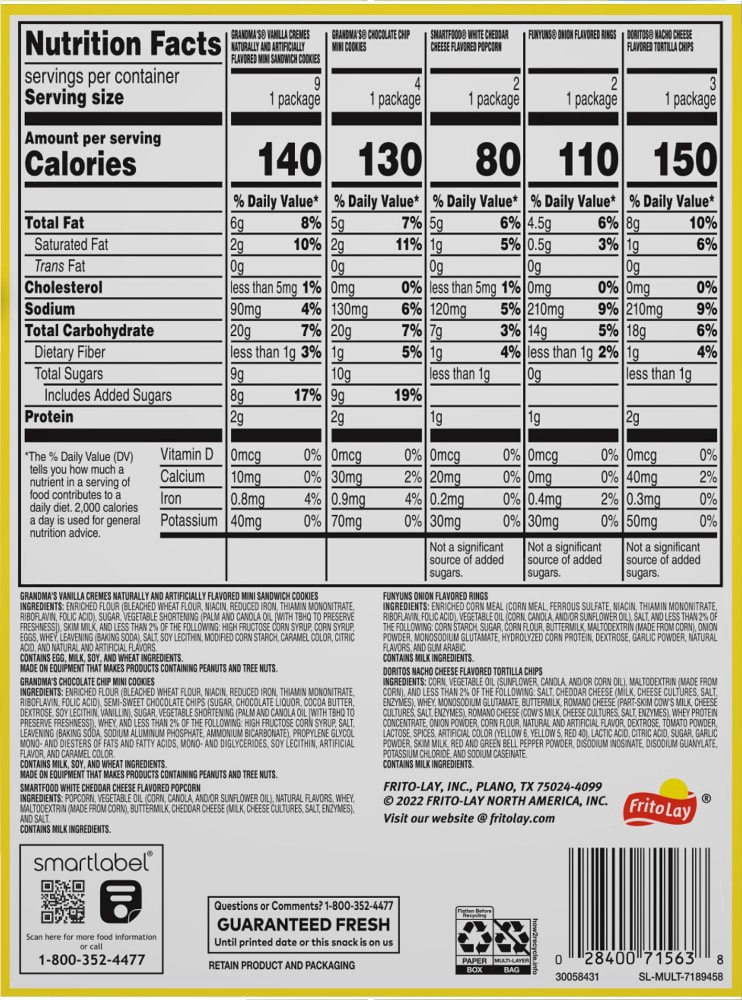 slide 2 of 5, Frito-Lay Snack Mix, 20 ct