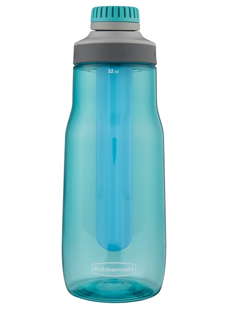 slide 1 of 1, Rubbermaid Chug Water Bottle Aqua, 32 oz