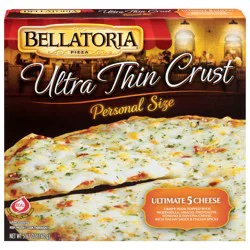Bellatoria Personal Size Ultra Thin Crust Ultimate 5 Cheese Pizza 5.67 oz