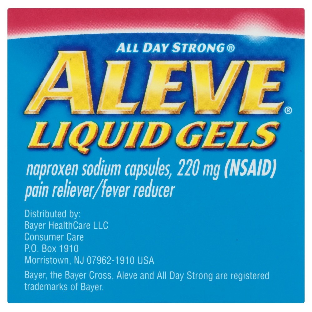 slide 3 of 3, Aleve Arthritis Cap Pain Reliever / Fever Reducer Liquid Gels, 80 ct