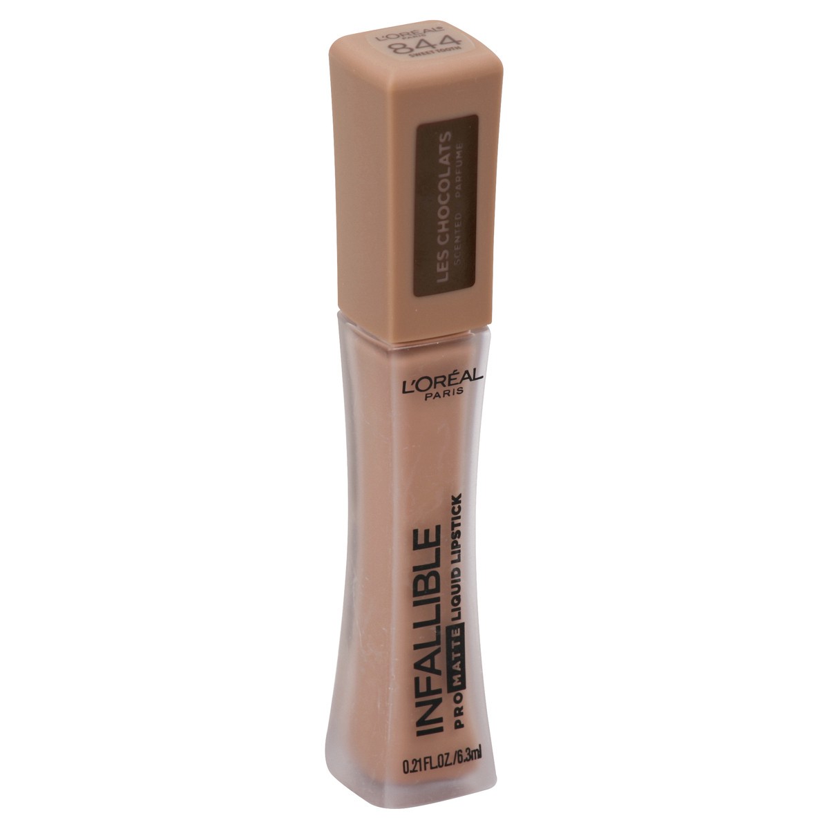 slide 4 of 4, L'Oréal Infallible Pro Matte Les Chocolats Scented Liquid Lipstick, Sweet Tooth, 0.21 oz