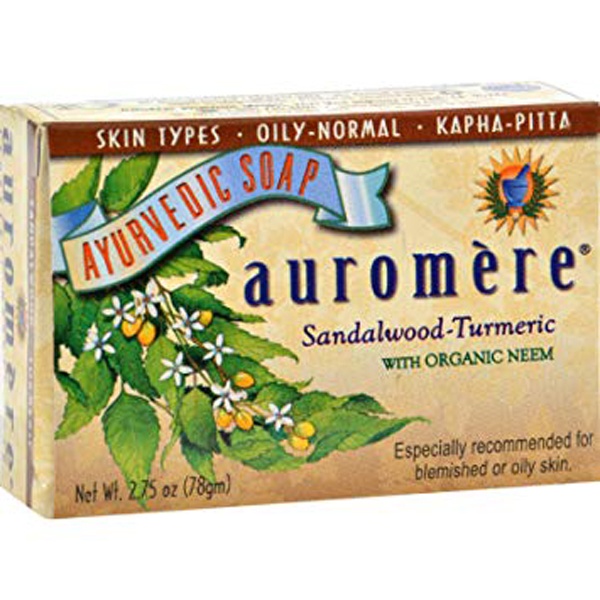 slide 1 of 1, Auromere Bar Soapsandlwd Turmeric, 2.75 oz