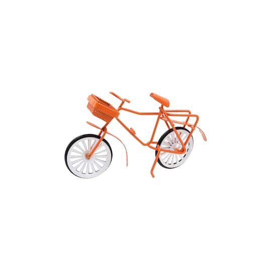 slide 1 of 3, Mini Orange Bicycle Decoration By Ashland, 1.88 in x 3.69 in x 1.15 in