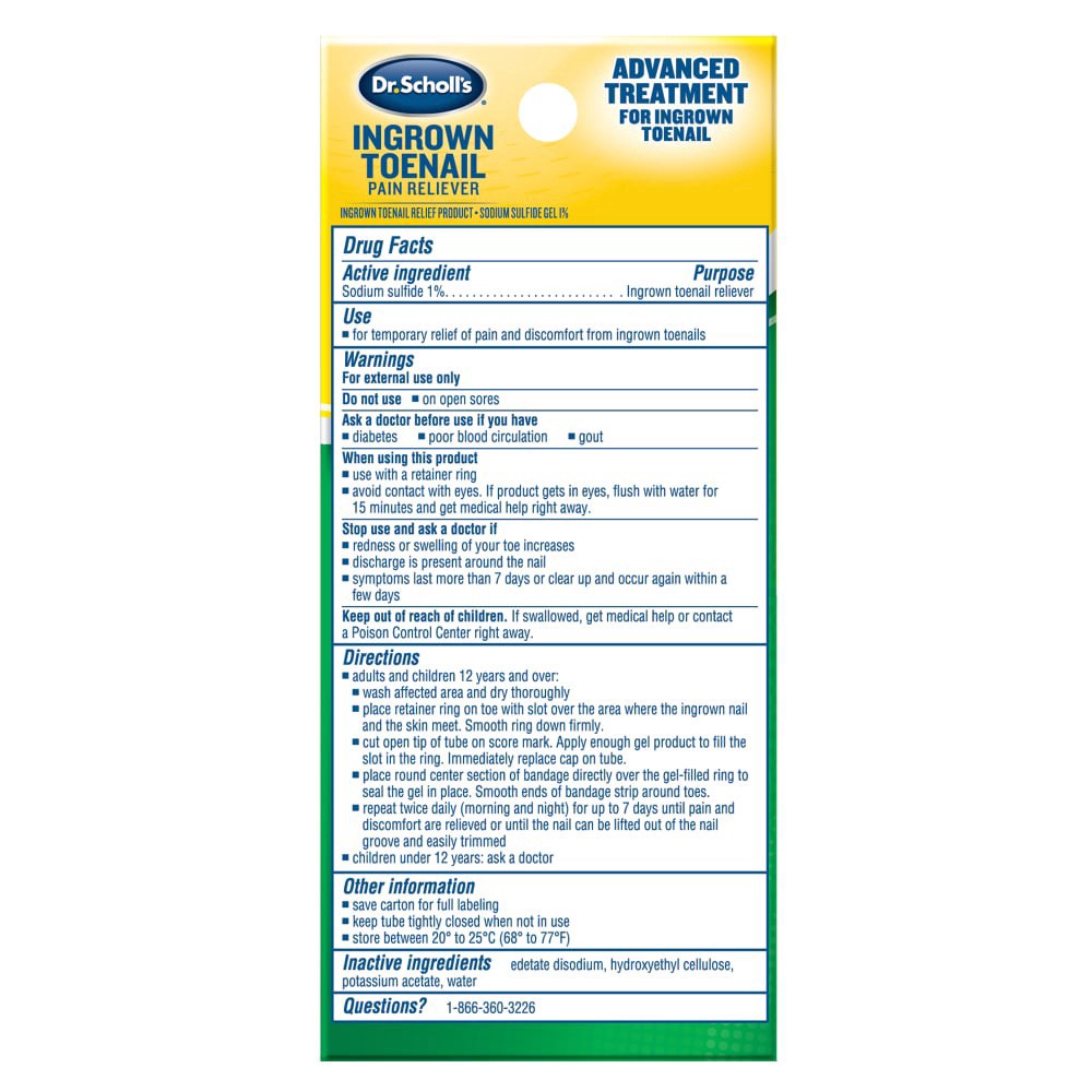 slide 2 of 2, Dr. Scholl's Ingrwn Toe Nail Pain Reliever, 1 ct