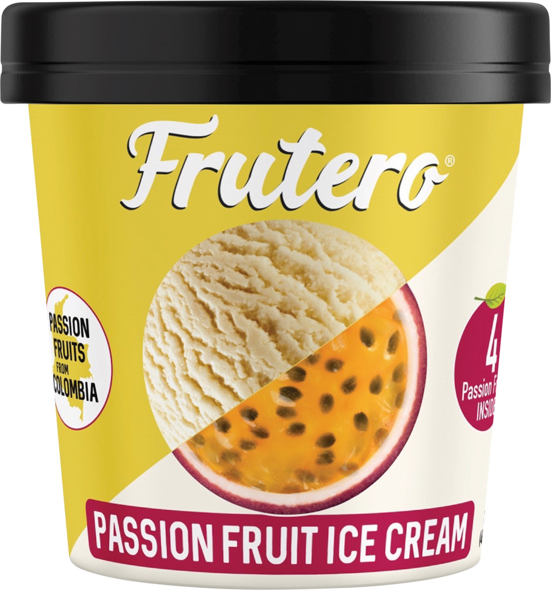 slide 5 of 6, Frutero Passion Fruit Ice Cream, 1 pint
