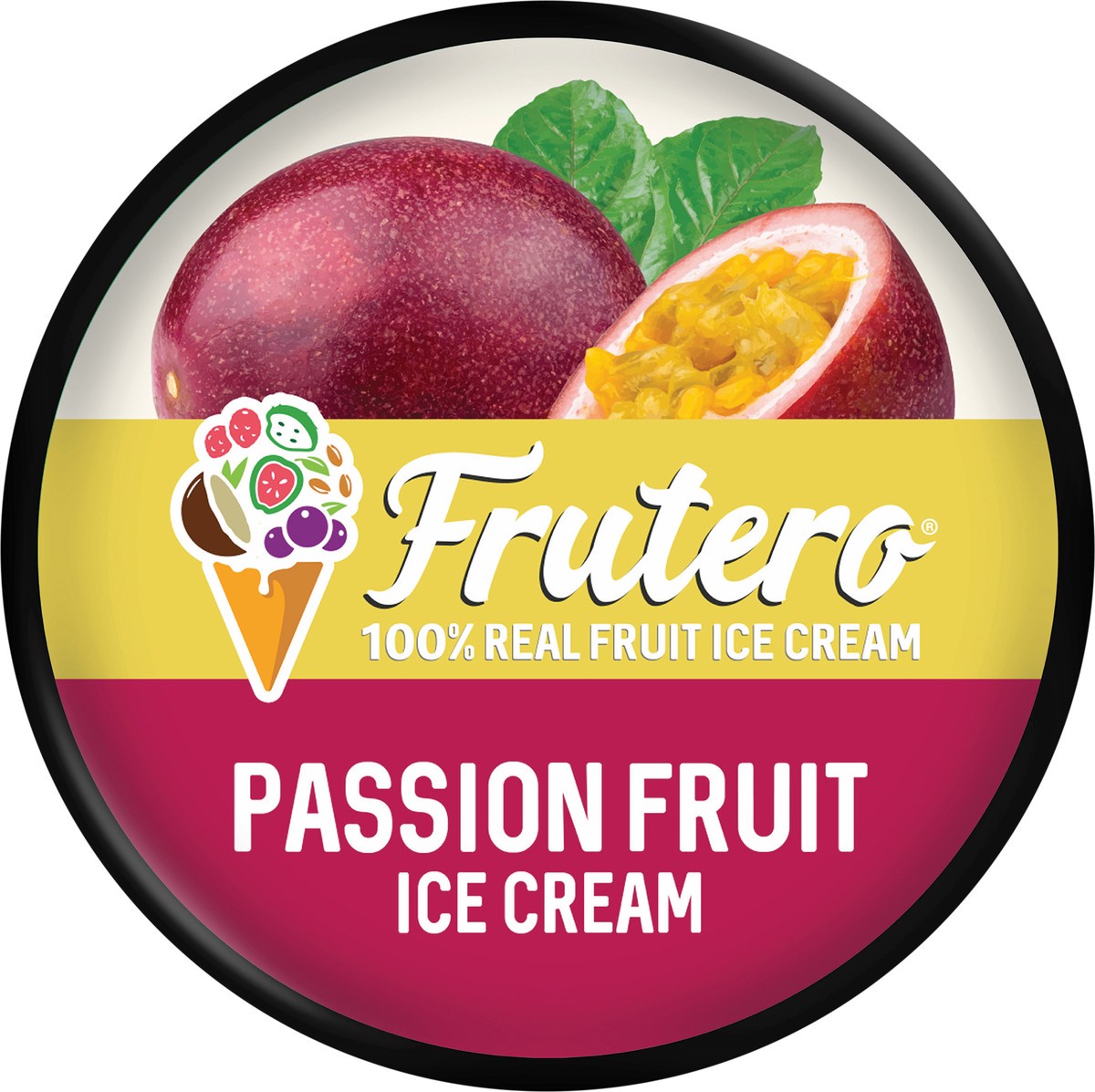 slide 2 of 6, Frutero Passion Fruit Ice Cream, 1 pint