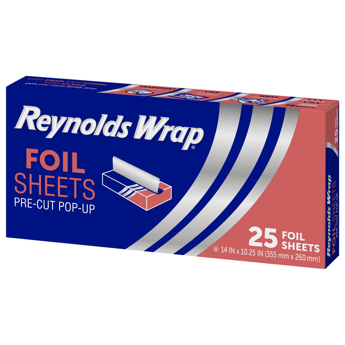 slide 4 of 13, Reynolds Wrap Pre-Cut Pop Up Foil Sheets 25 ea, 25 ct