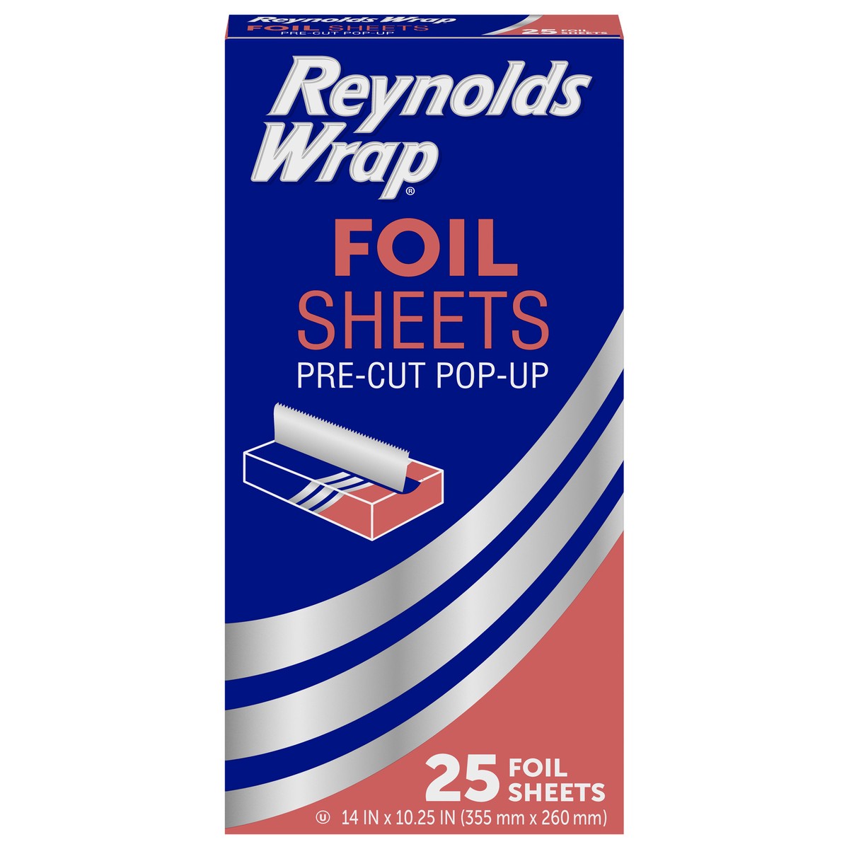 slide 11 of 13, Reynolds Wrap Pre-Cut Pop Up Foil Sheets 25 ea, 25 ct