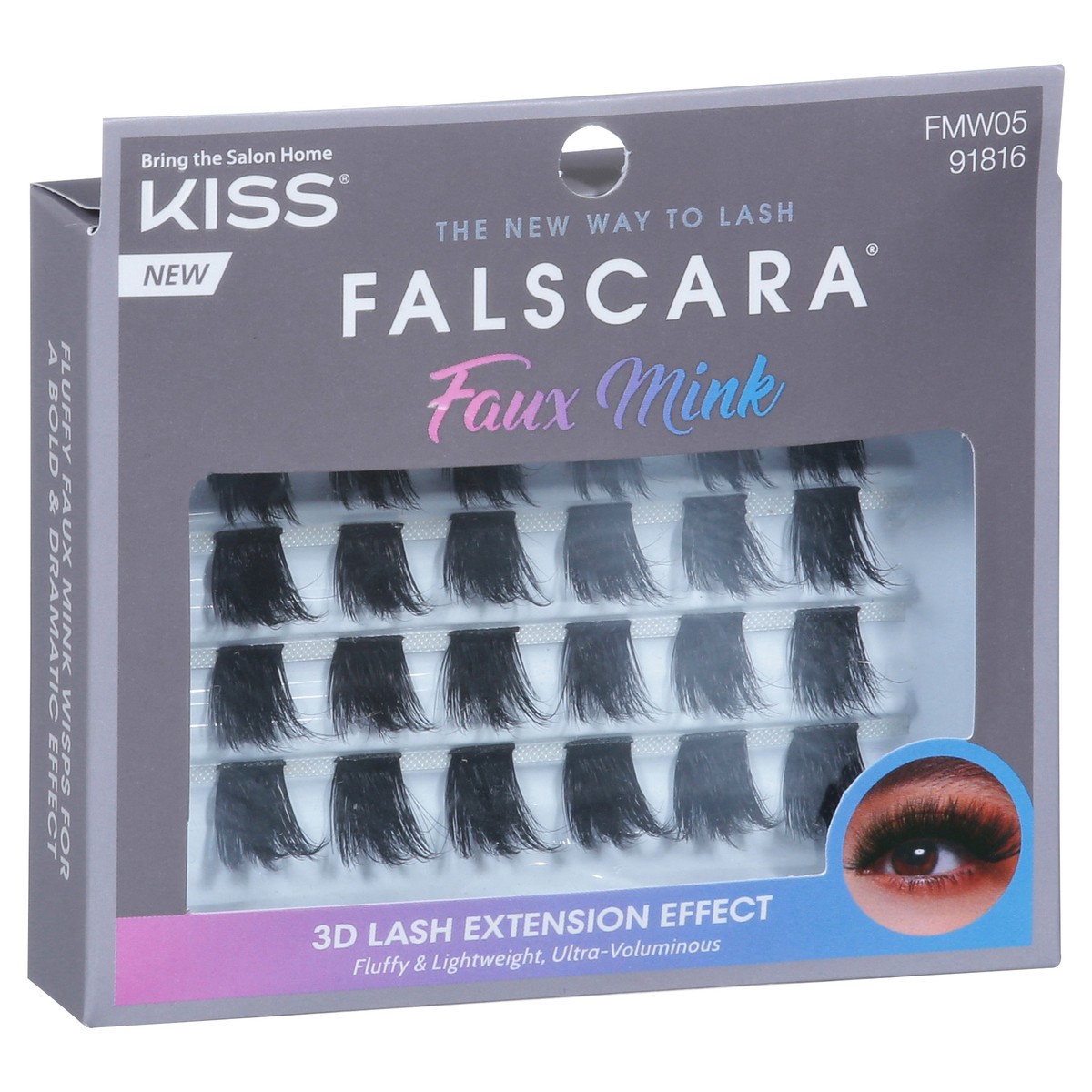 slide 4 of 13, Kiss Falscara 3D Faux Mink Lashes 1 ea, 1 ct
