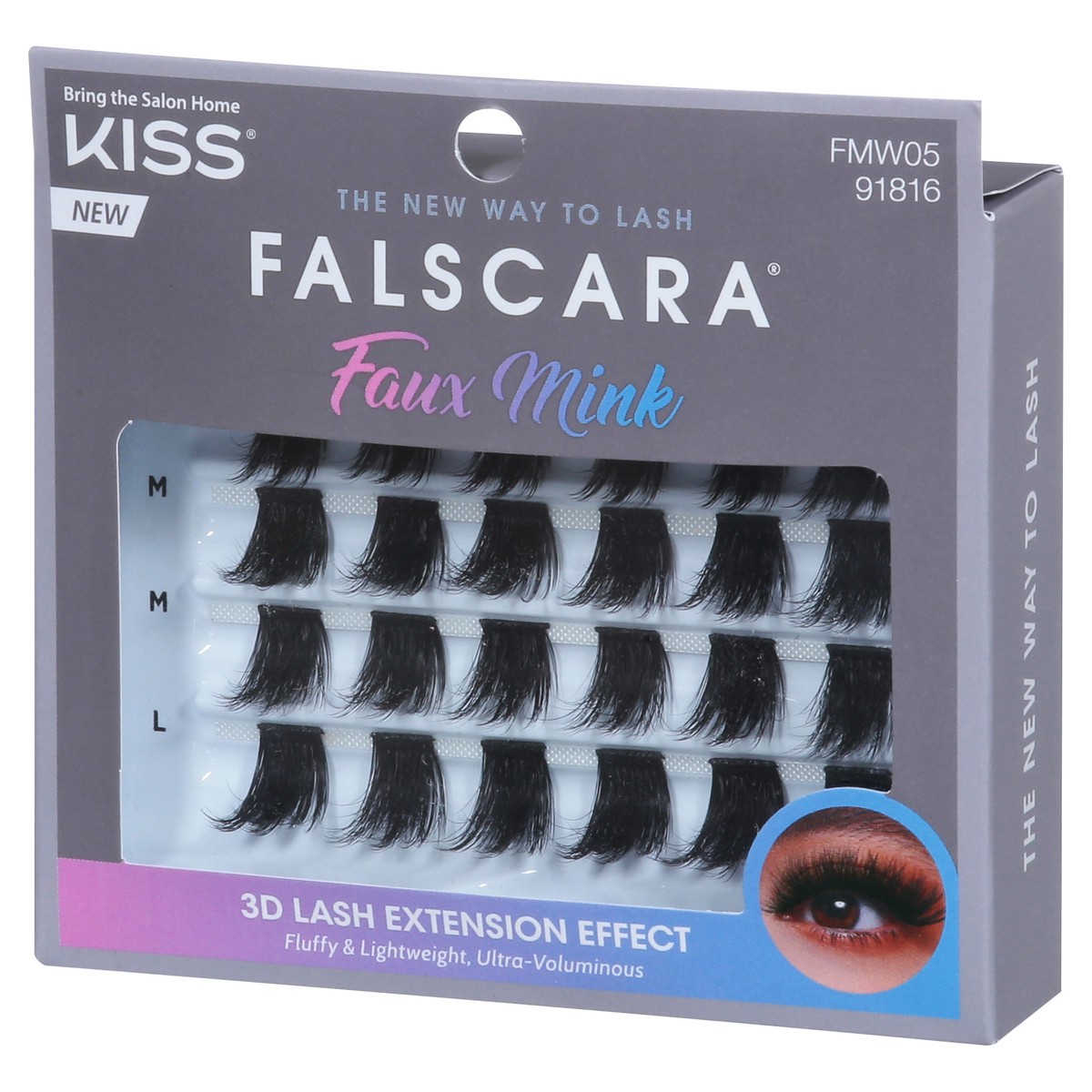 slide 6 of 13, Kiss Falscara 3D Faux Mink Lashes 1 ea, 1 ct