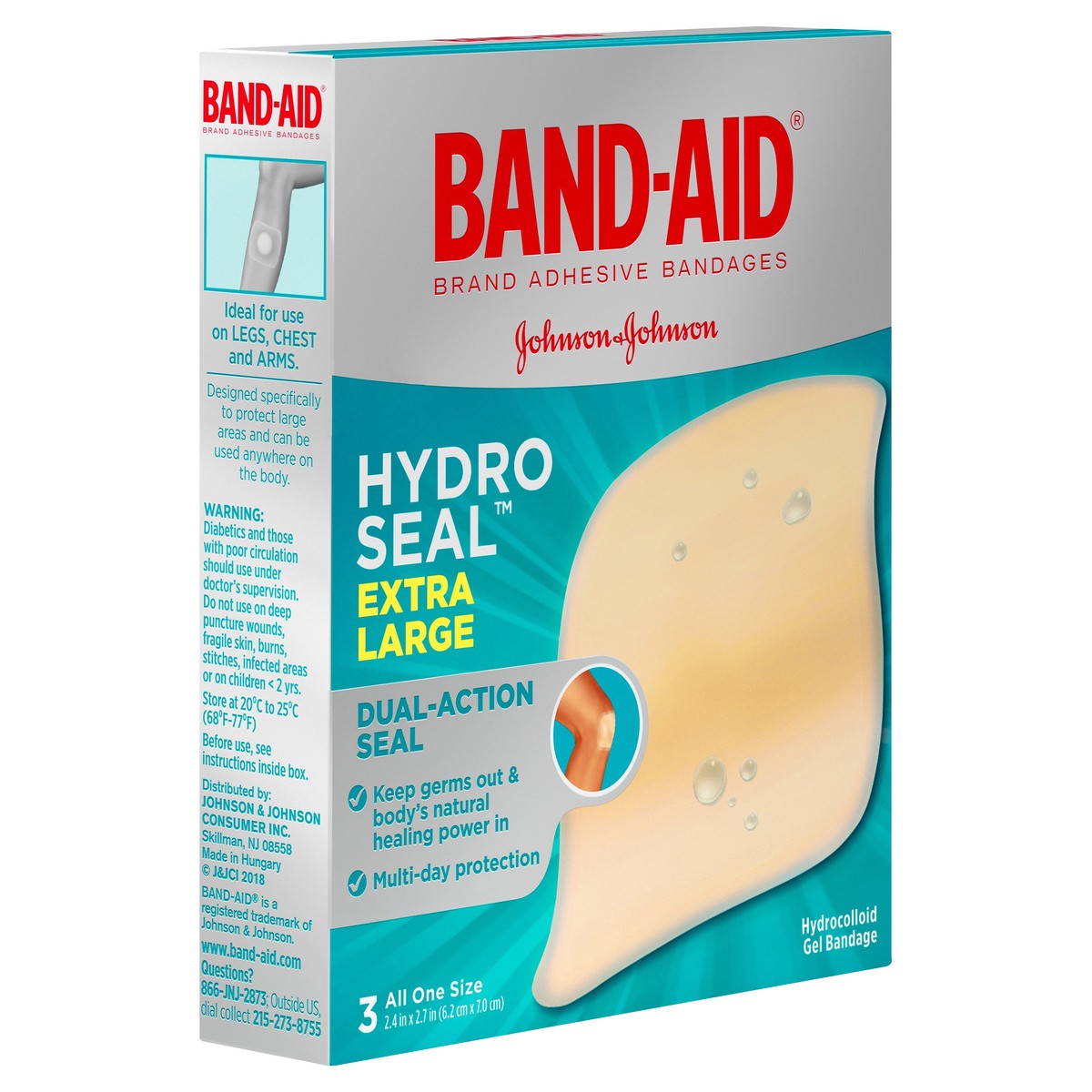 slide 2 of 5, Band-Aid Hydro Seal Ex Large, 3 ct