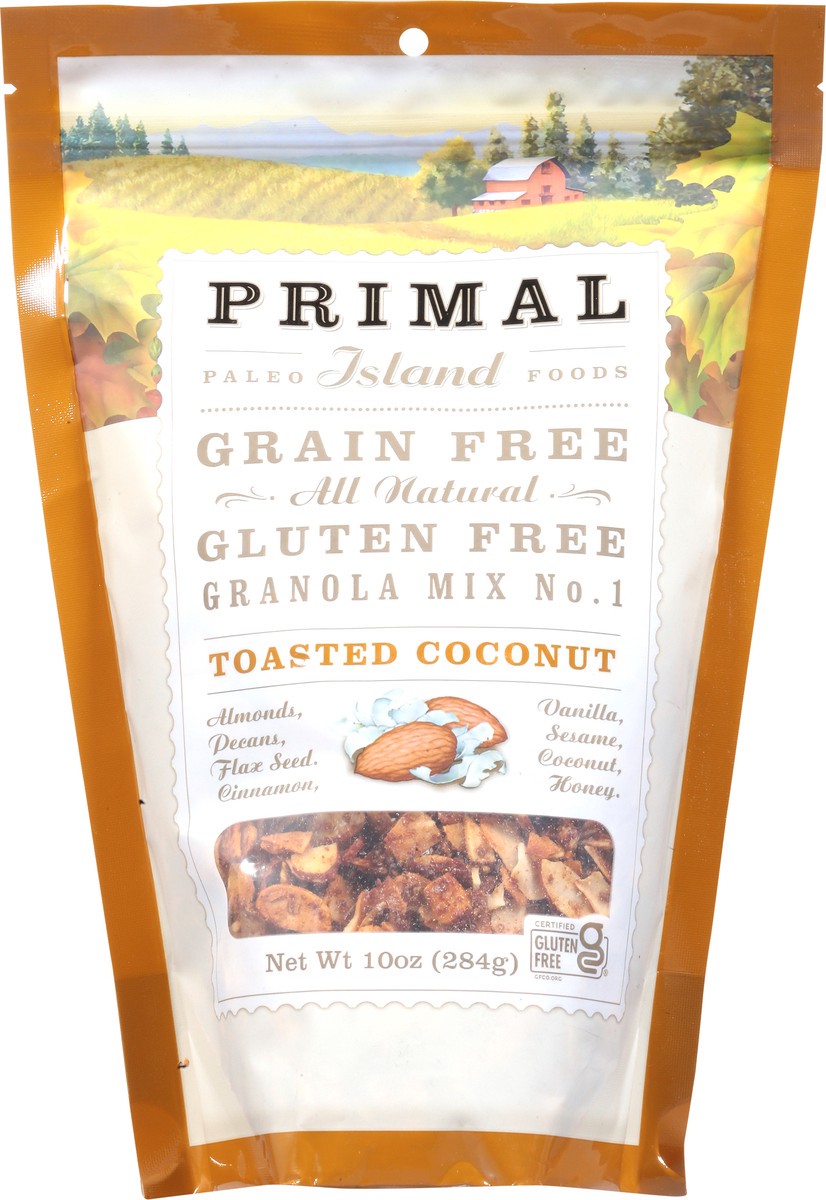 slide 5 of 11, Primal Toasted Coconut Granola Mix 10 oz,