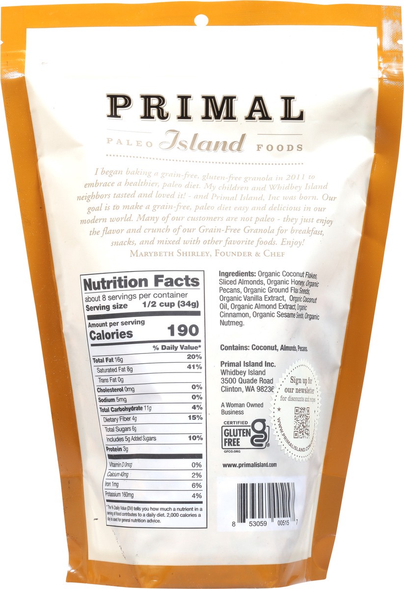 slide 2 of 11, Primal Toasted Coconut Granola Mix 10 oz,