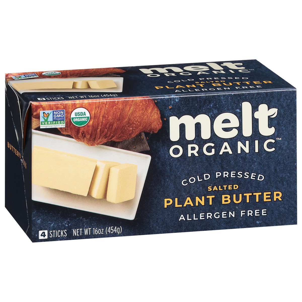 slide 9 of 9, Melt Organic Sticks Salted Plant Butter 4 ea, 4 ct